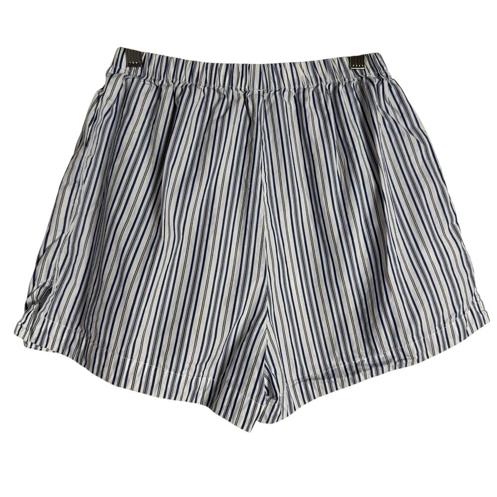 Ronny Kobo Maja Blue White Striped Button Up Top Shorts Set Coastal S - Picture 13 of 15